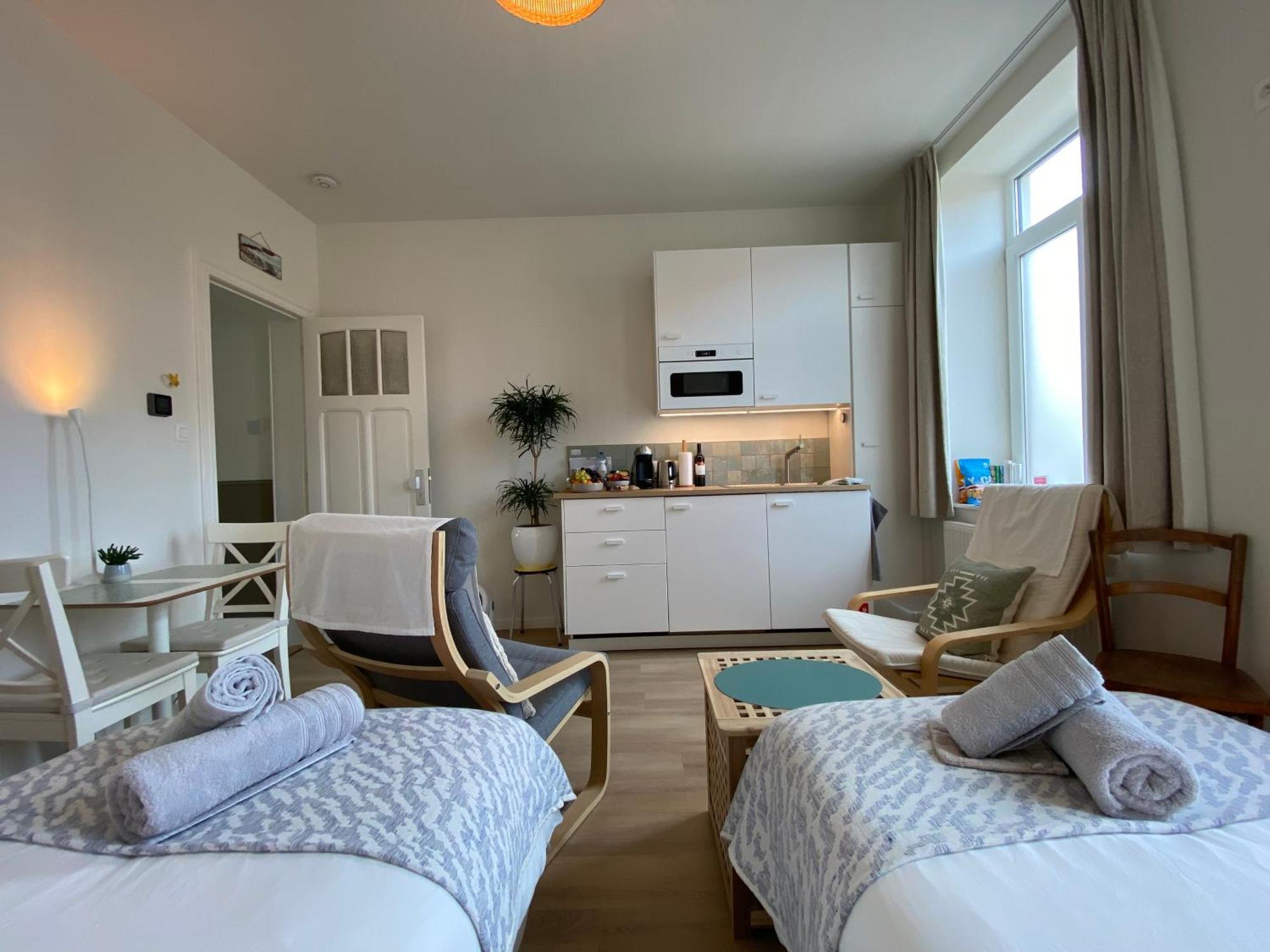 Logies-M Comfort Studios Inc Bikes B&B Ostende Exteriér fotografie