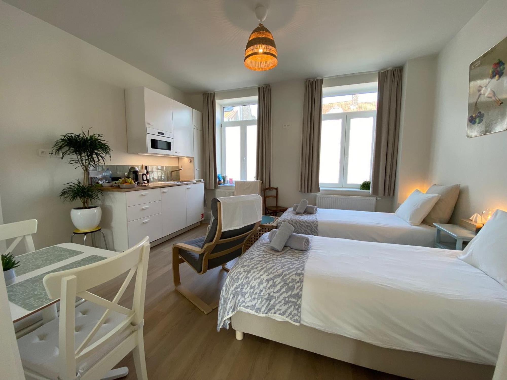 Logies-M Comfort Studios Inc Bikes B&B Ostende Exteriér fotografie