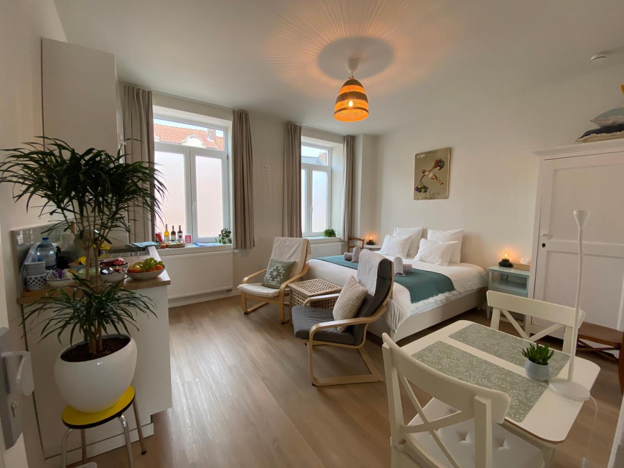 Logies-M Comfort Studios Inc Bikes B&B Ostende Exteriér fotografie