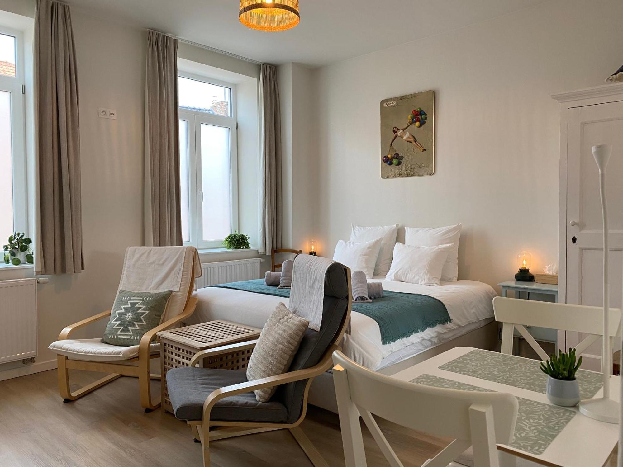 Logies-M Comfort Studios Inc Bikes B&B Ostende Exteriér fotografie